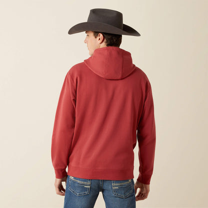 Ariat Men’s Liquid Stamp Flag Hoodie