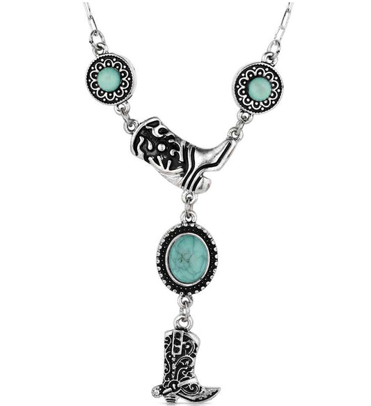 Montana Dancing Shoe Necklace