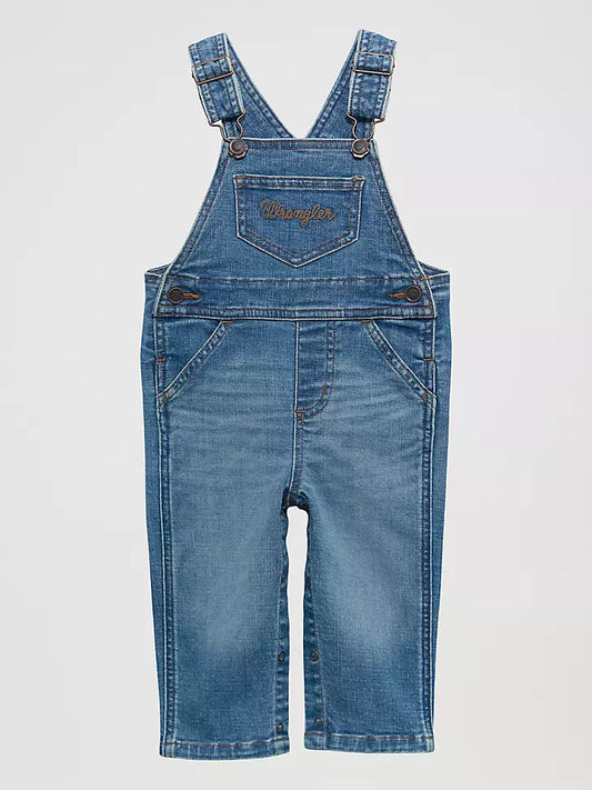 Wrangler Little Girls Denim Overalls