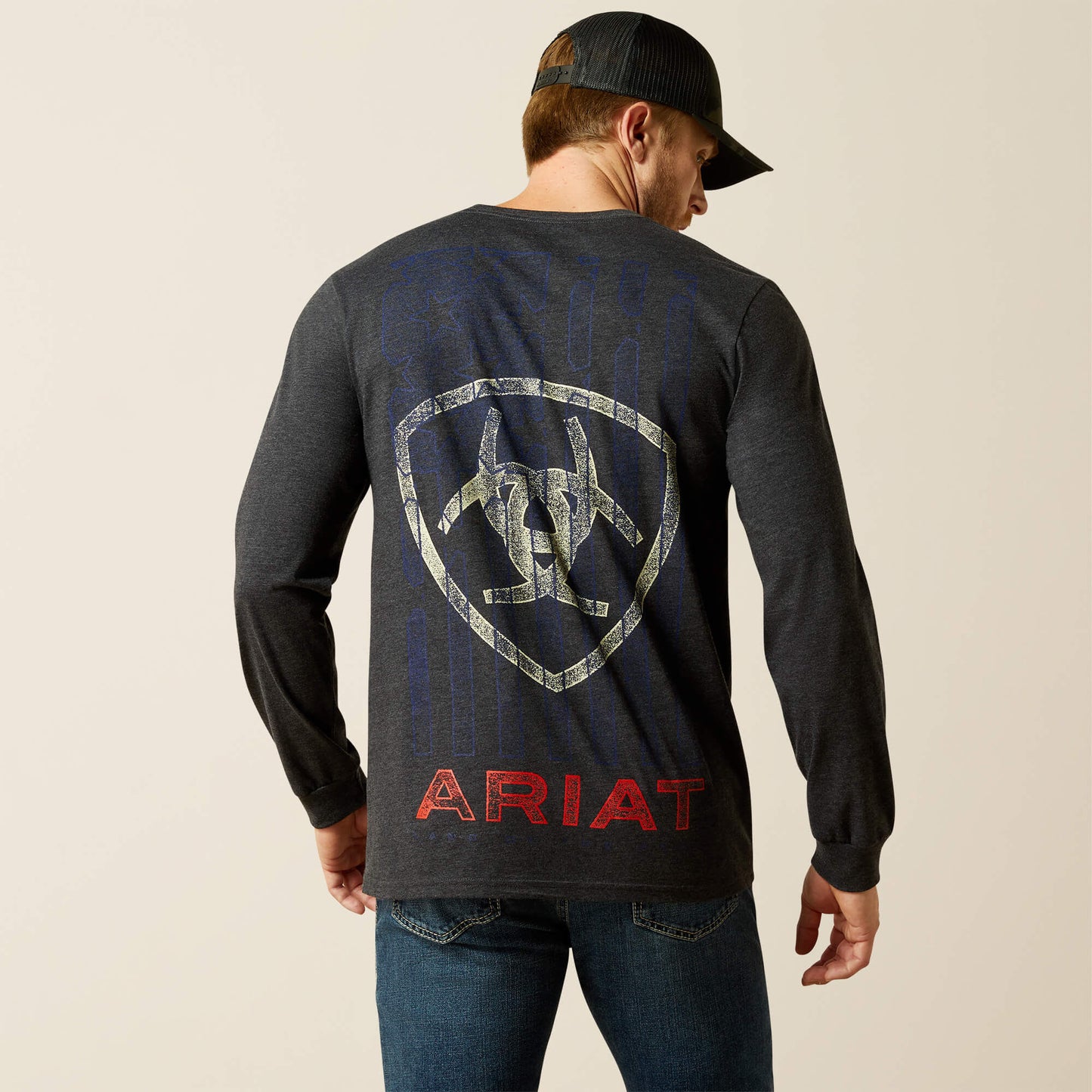 Ariat Men’s Stamped Freedom Classic Fit Long Sleeve T-Shirt