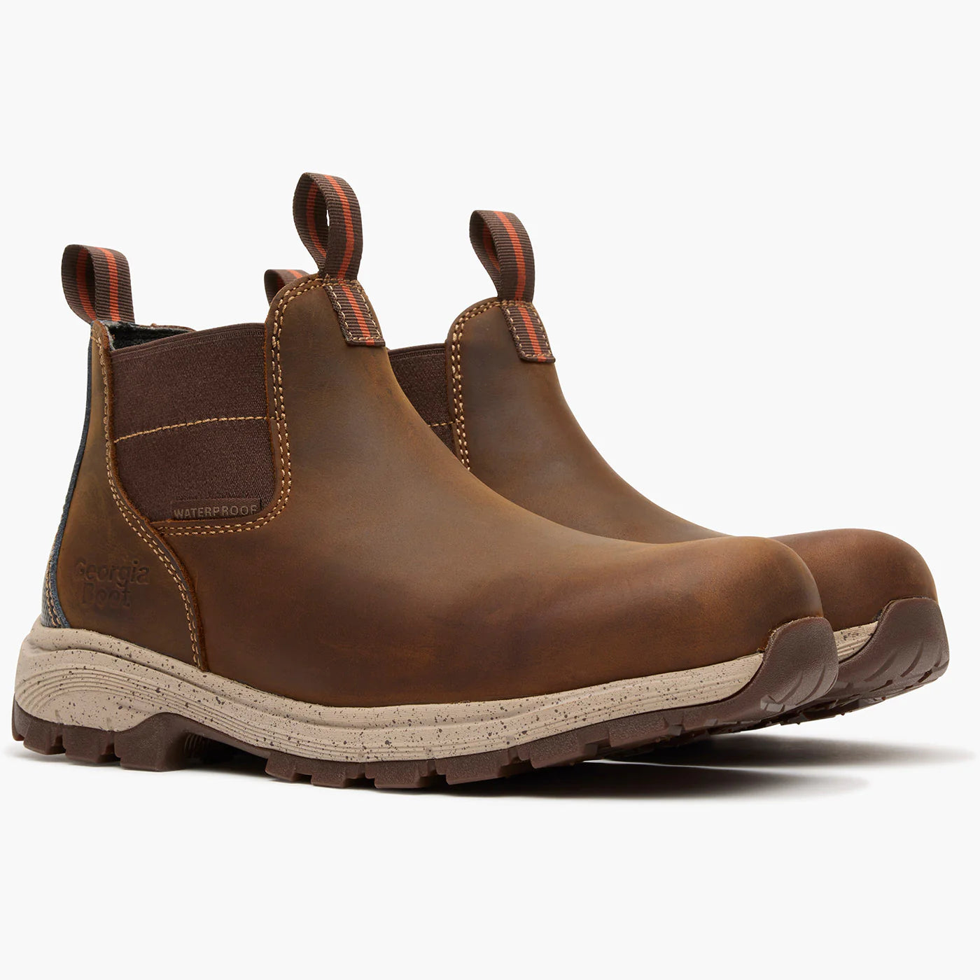 Georgia Boot Eagle Trail Women’s Waterproof ALLOY Toe Chelsea Work Boot