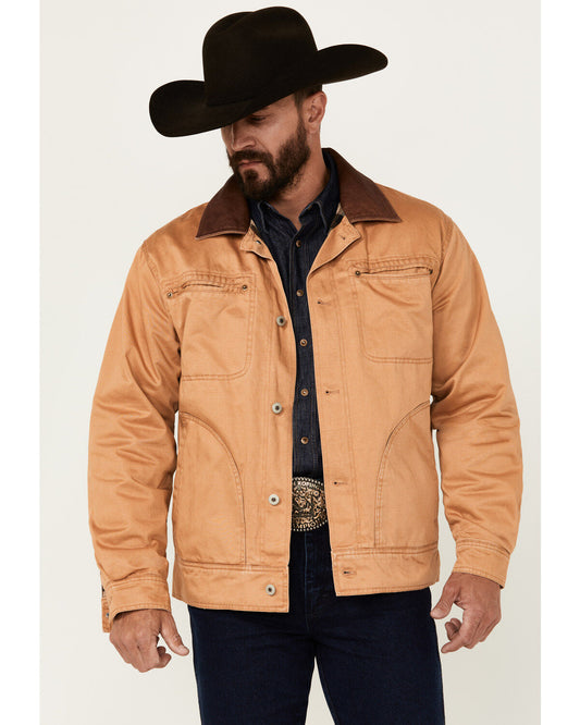 Resistol Men’s Journey Solid Canvas Button-Down Jacket
