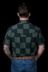 Ferrell Men’s (The Dallas) Green Short Sleeve Snap Shirt