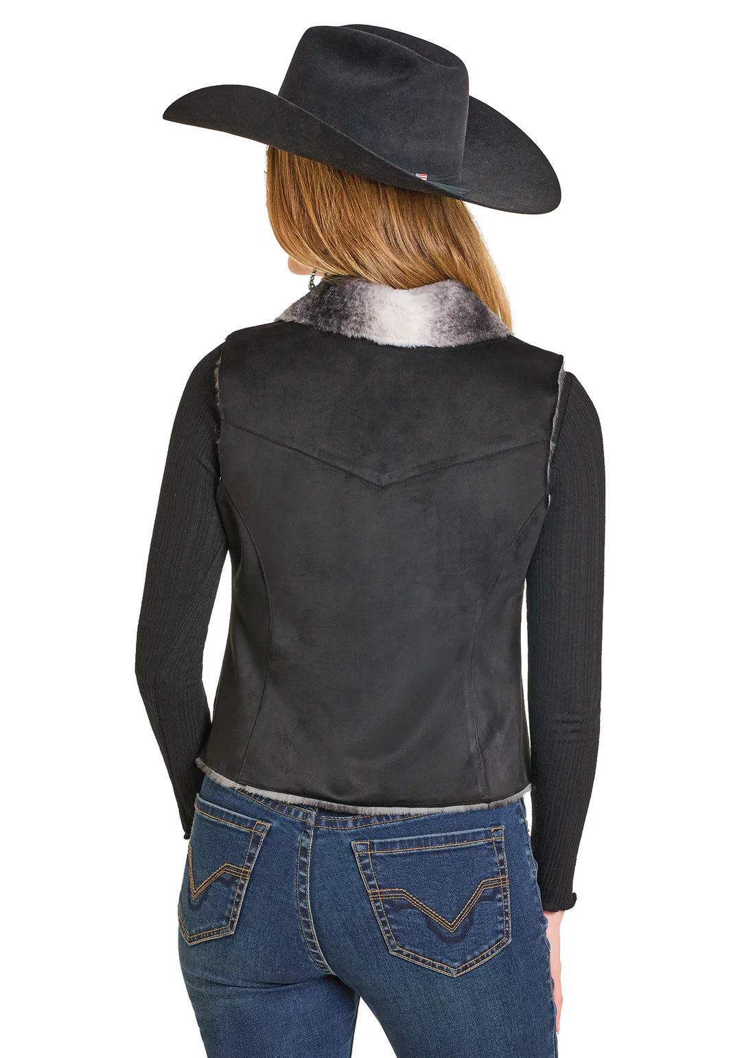 Panhandle Women’s Embroidered Microsuede Vest