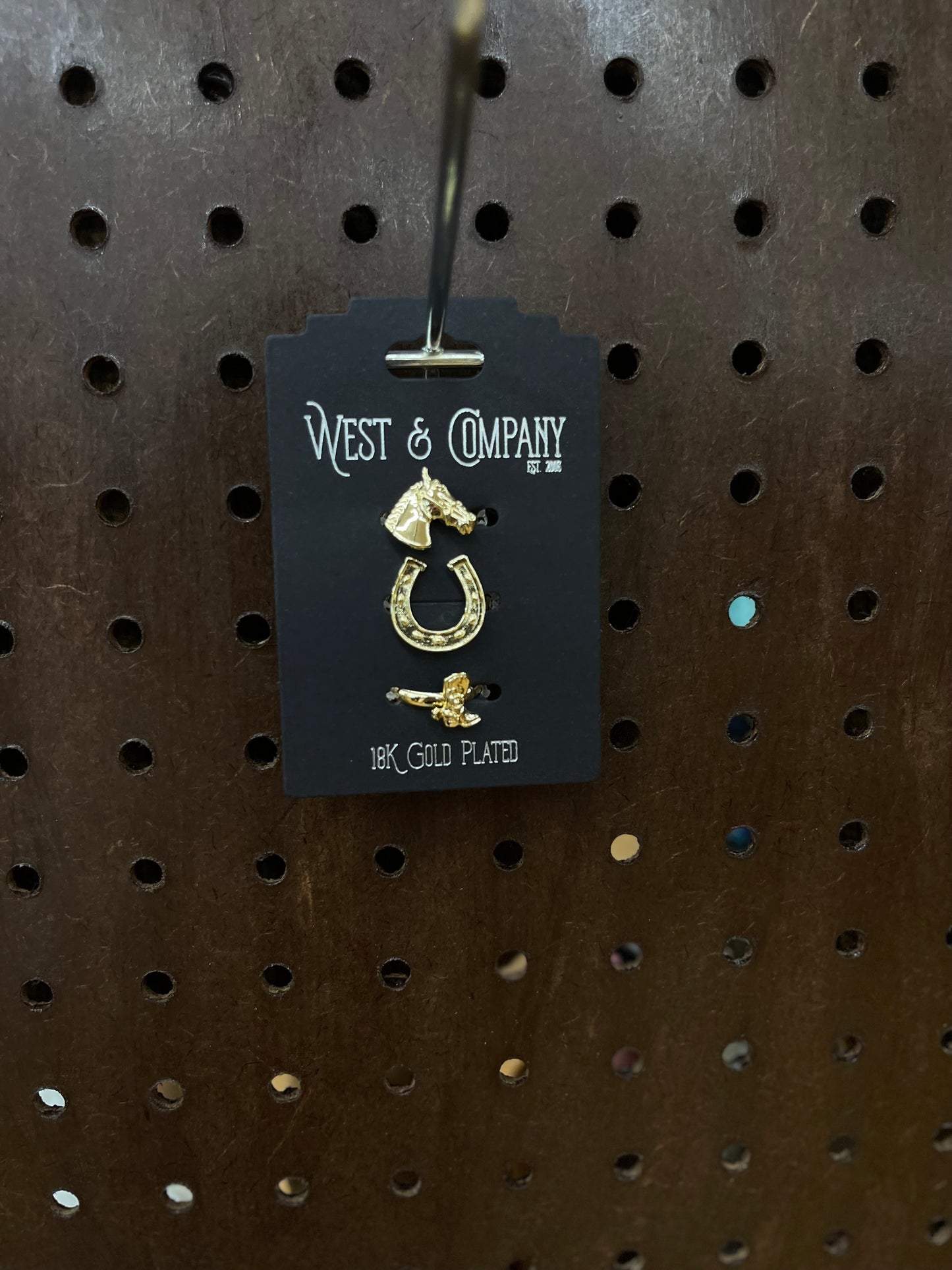 West & Co Gold Plated Adjustable Stack of Rings
