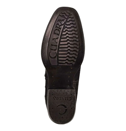 Cuadra Men's Python Leather Black Western Boot CU557