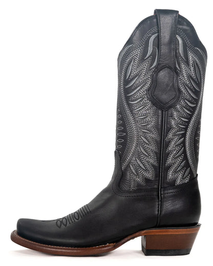Los Altos Women’s Vergel Suede Leather Black High Top Boots