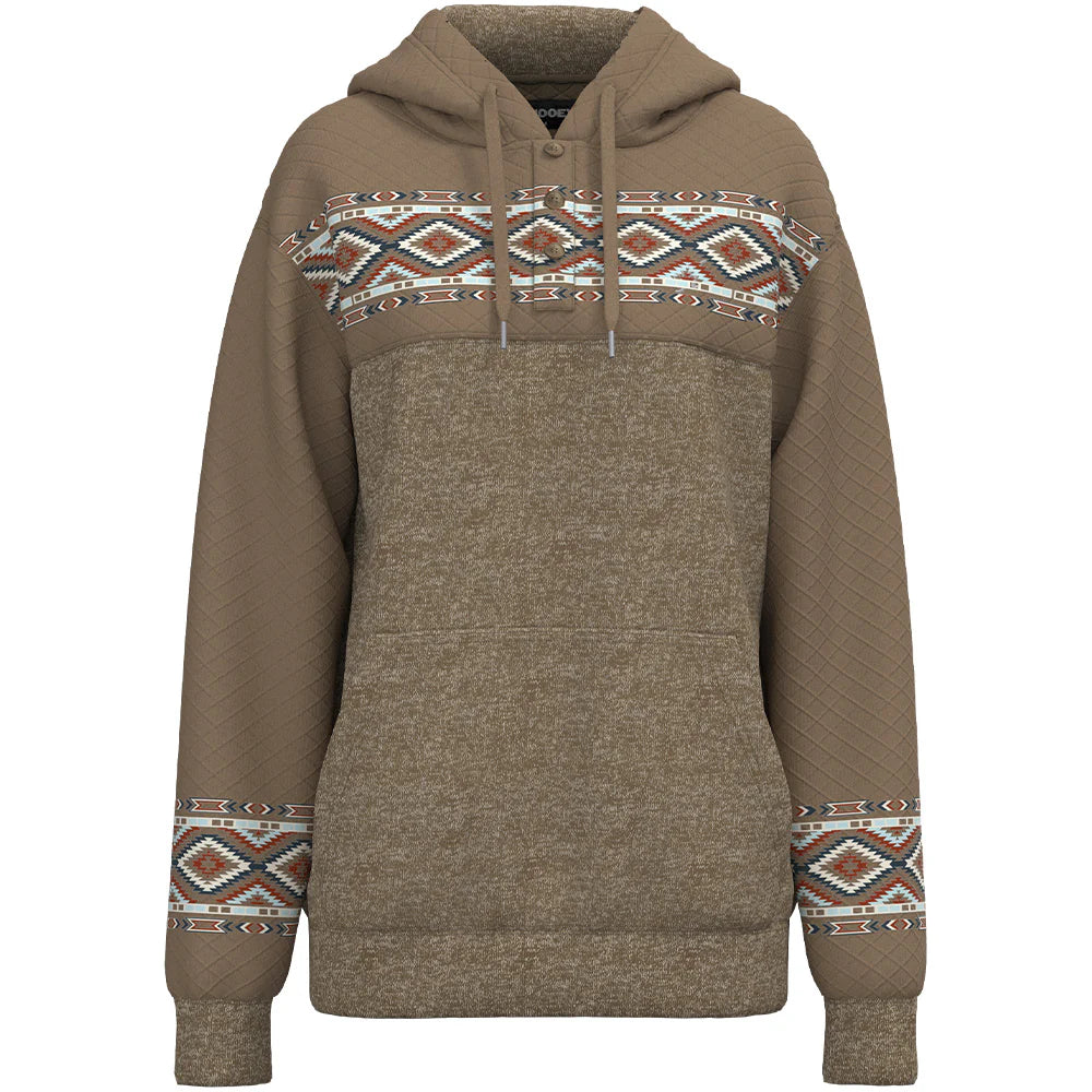 Hooey Women’s "Jimmy Tan W/ Aztec Hoodie