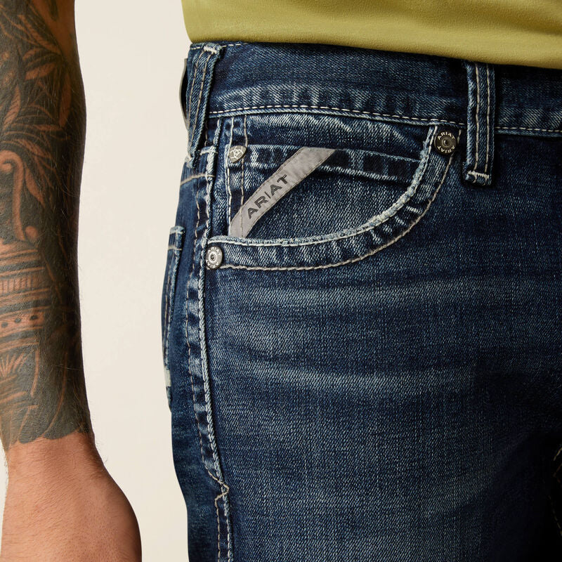 Ariat Mens M8 Modern Slim Matthew Straight Jeans Hillcrest - 10058930