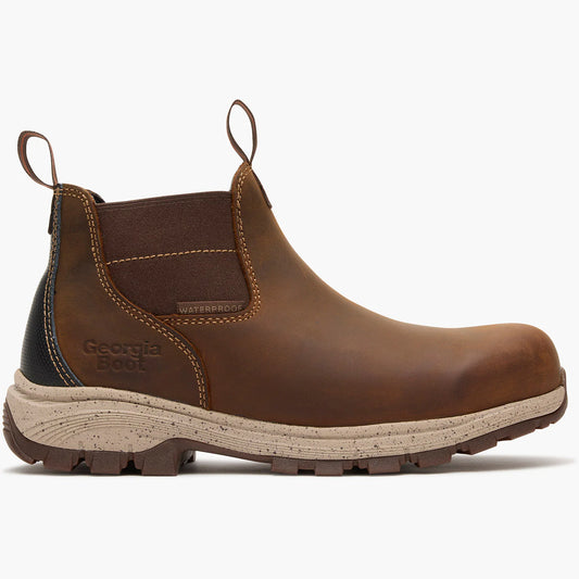 Georgia Boot Eagle Trail Women’s Waterproof ALLOY Toe Chelsea Work Boot
