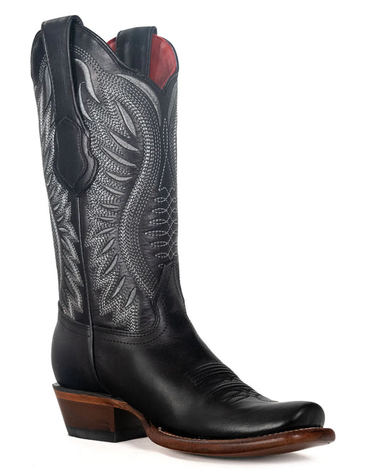 Los Altos Women’s Vergel Suede Leather Black High Top Boots