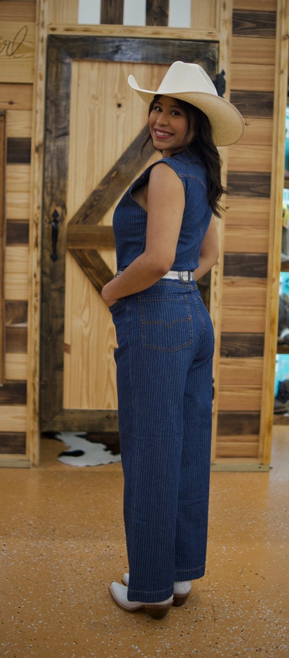 Kimes Women’s Hadley Mini Stripe Jumpsuit