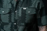 Ferrell Men’s (The Dallas) Green Short Sleeve Snap Shirt