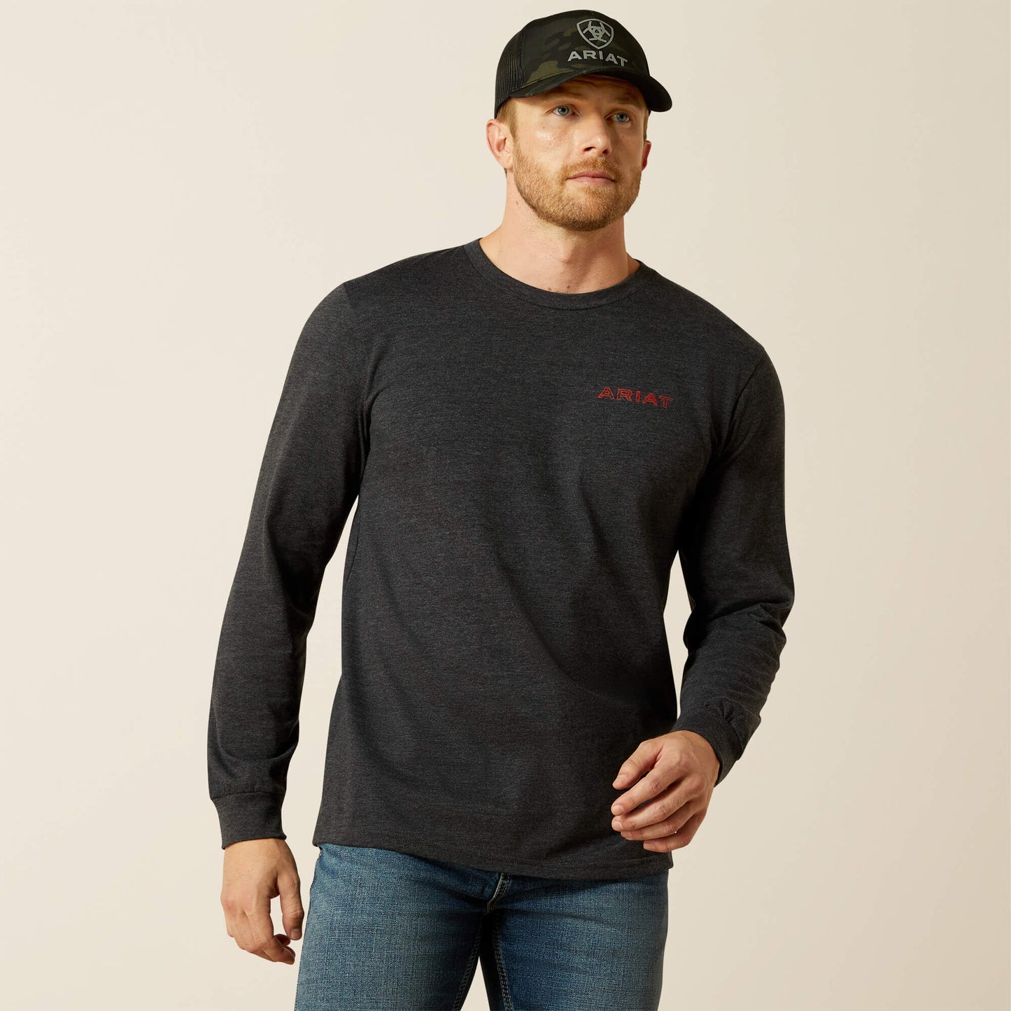 Ariat Men’s Stamped Freedom Classic Fit Long Sleeve T-Shirt