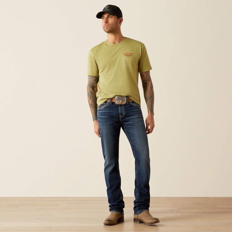 Ariat Mens M8 Modern Slim Matthew Straight Jeans Hillcrest - 10058930