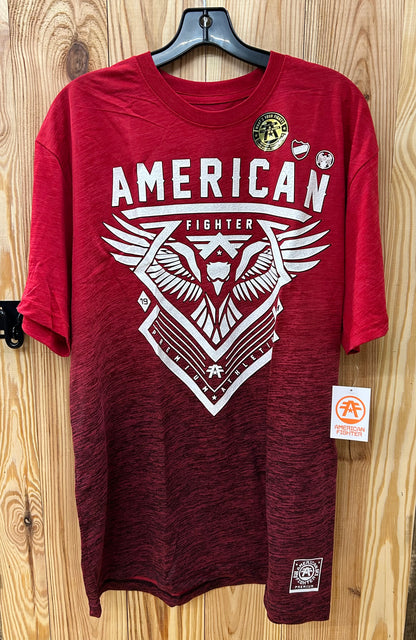 AMERICAN FIGHTER RED COLLISON S/S TEE FM16163