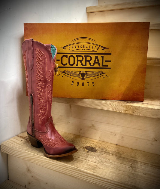 Corral Ladies Embroidery J Toe