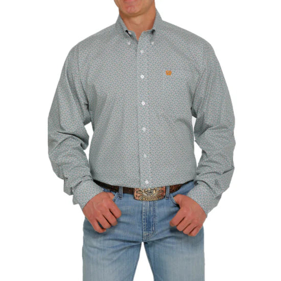 Cinch Men’s Button LS White
