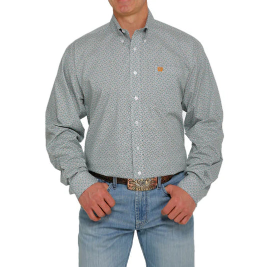 Cinch Men’s Button LS White