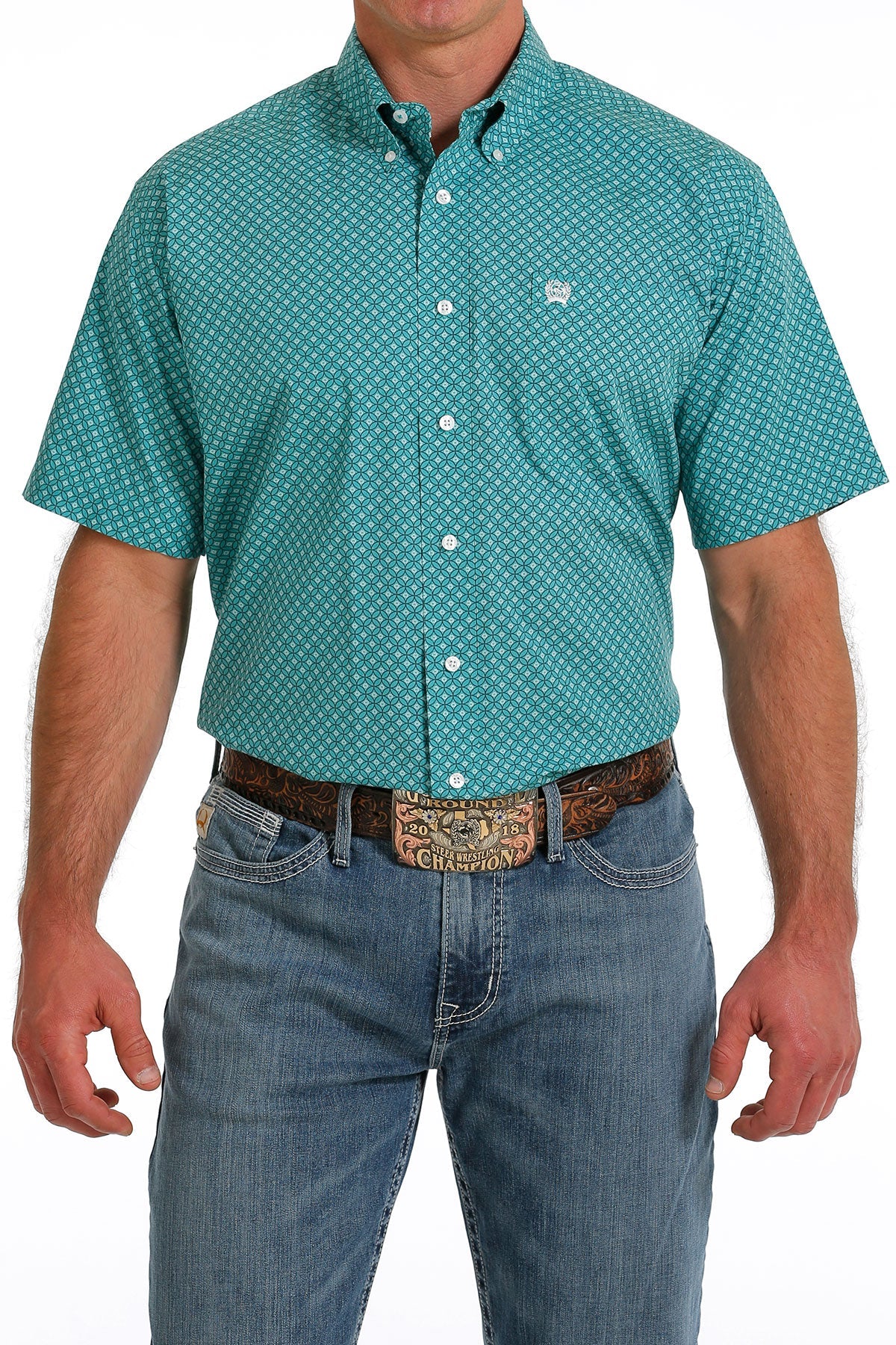 Cinch Men’s Turquoise SS Shirt