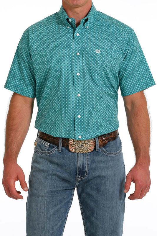 Cinch Men’s Turquoise SS Shirt