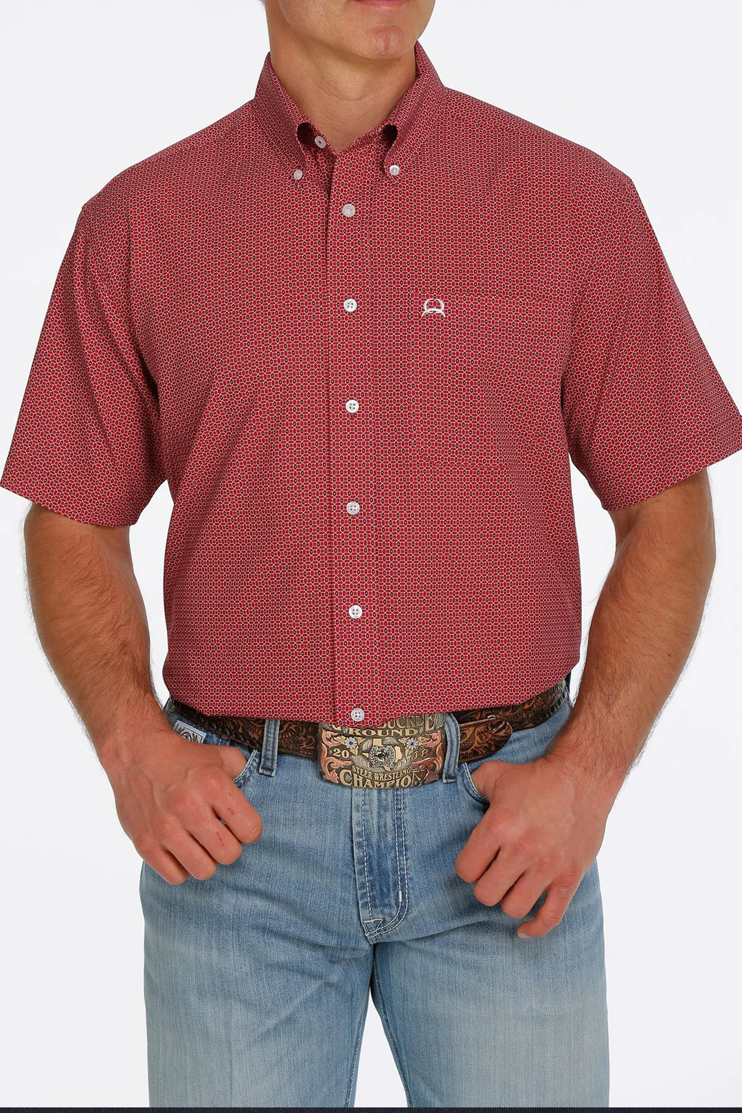 Cinch Men’s ArenaFlex Red SS Shirt