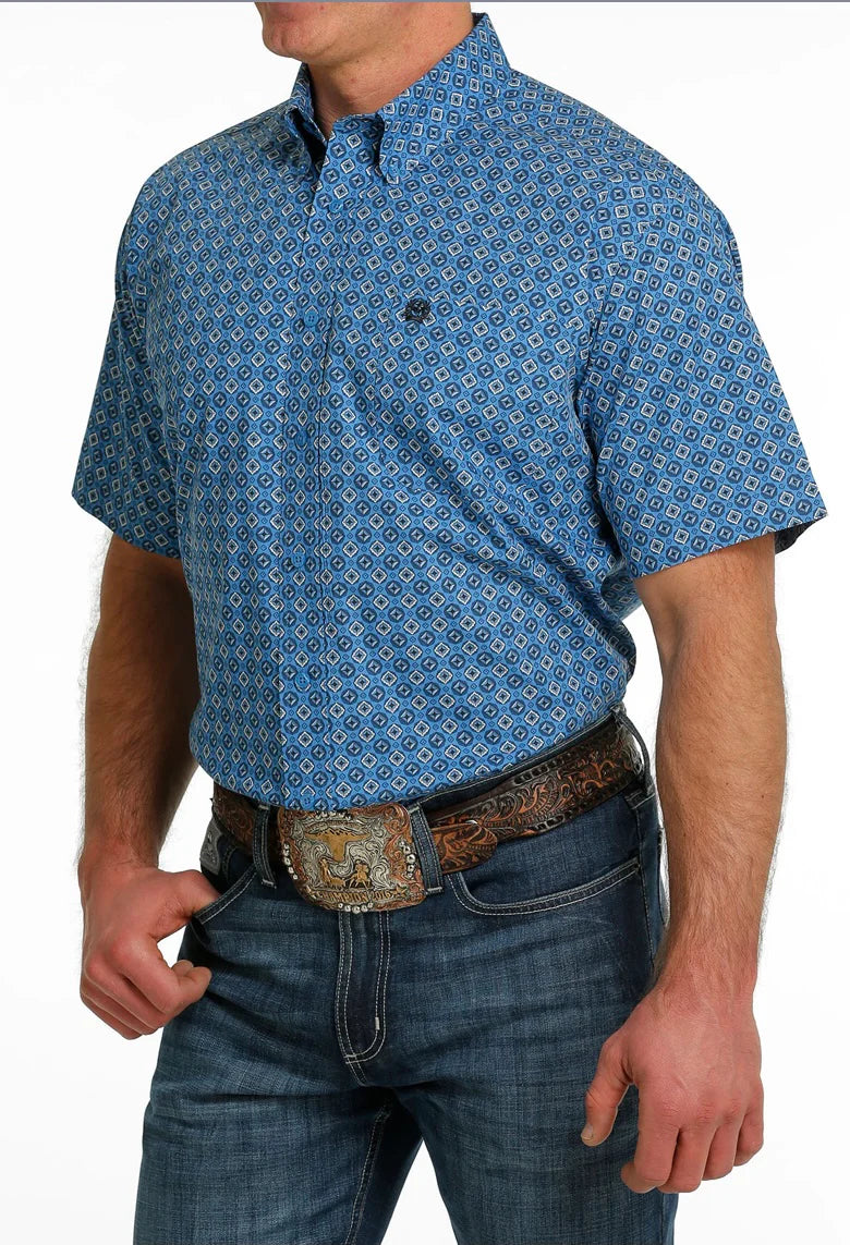 Cinch Men’s Blue SS Shirt