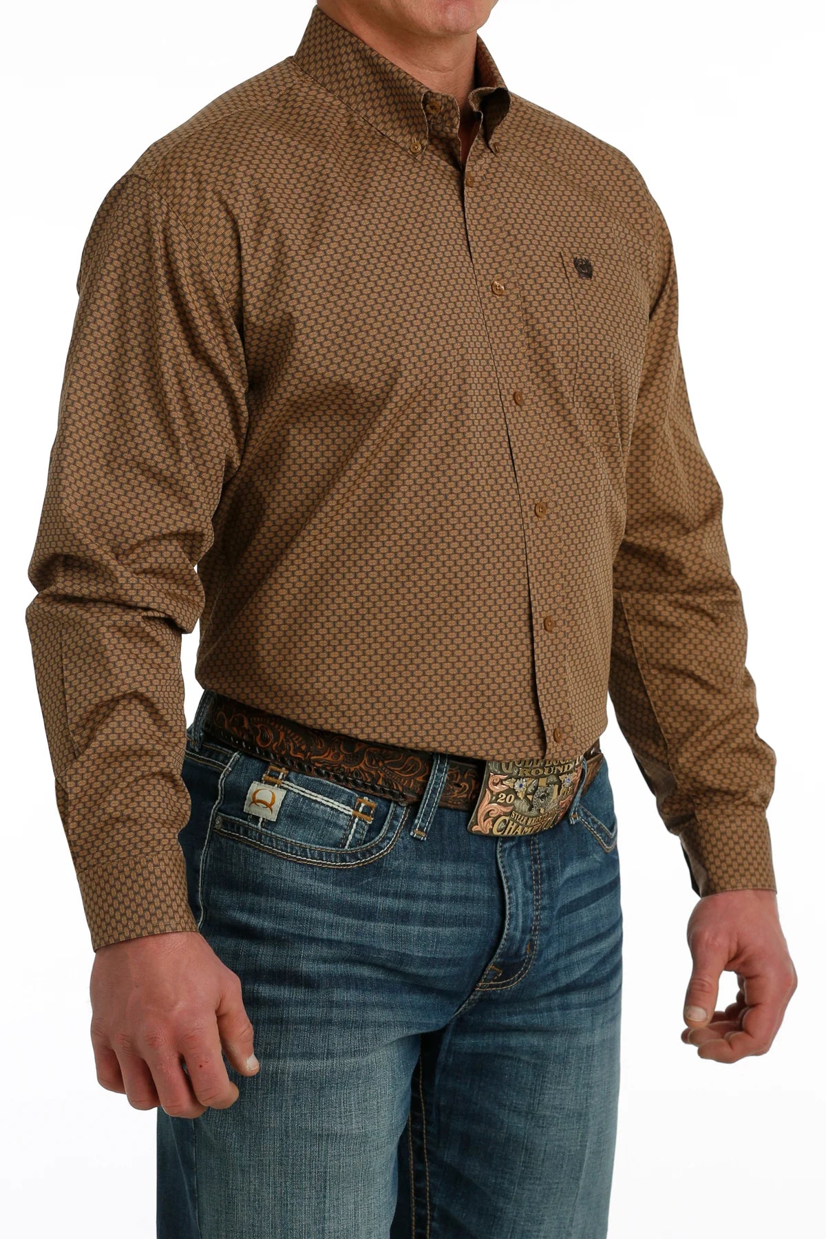 Cinch Men’s LS Shirt Brown