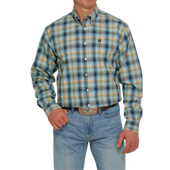 Cinch Men’s Plaid LS Multi Color