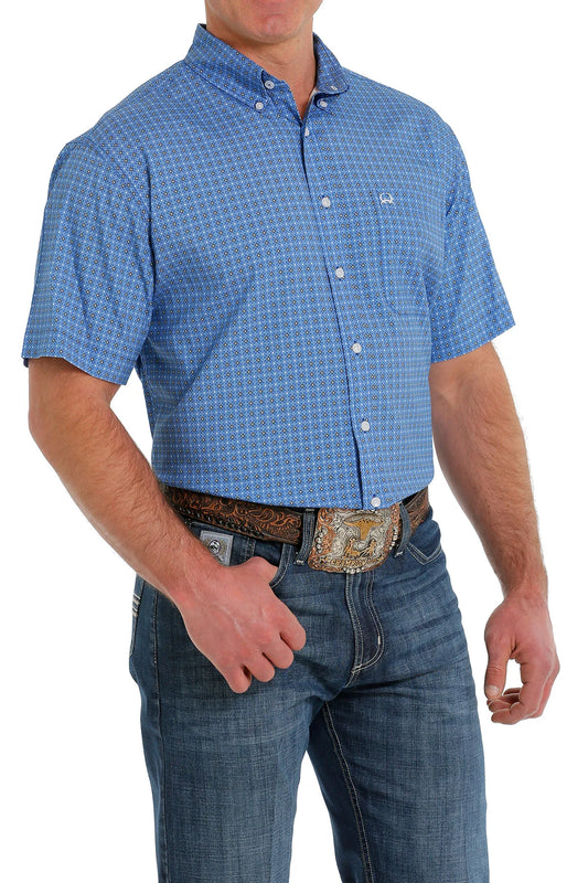 Cinch Men’s ArenaFlex SS Shirt Blue