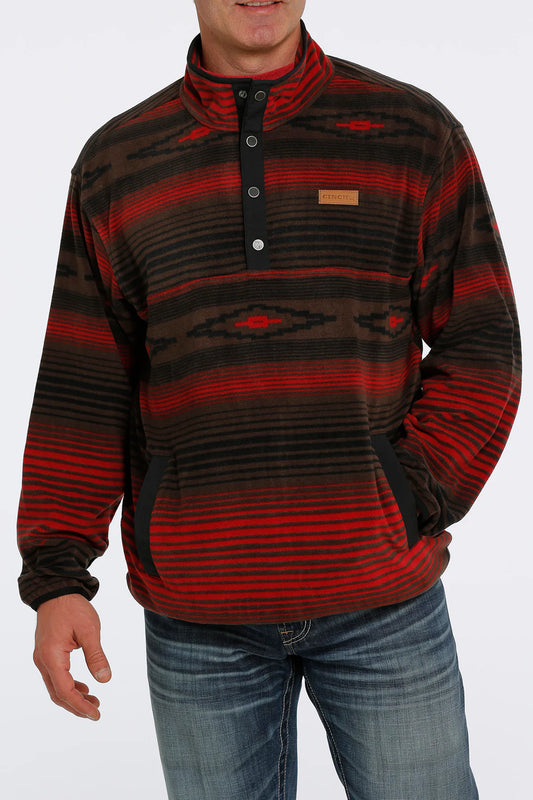 Cinch Men’s Polar Fleece Brown Pullover