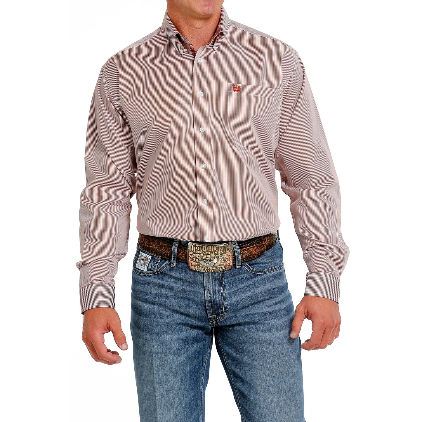 Cinch Men’s LS Shirt Brown