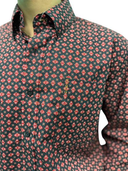 Cinch Men’s Long Sleeve Red