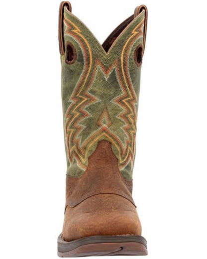 Durango Men’s Rebel ChestNut Green Western Boot