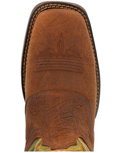 Durango Men’s Rebel ChestNut Green Western Boot