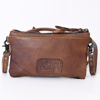 American Darling Crossbody Western Leather Women’s Bag ADBGS142BRWFRNG