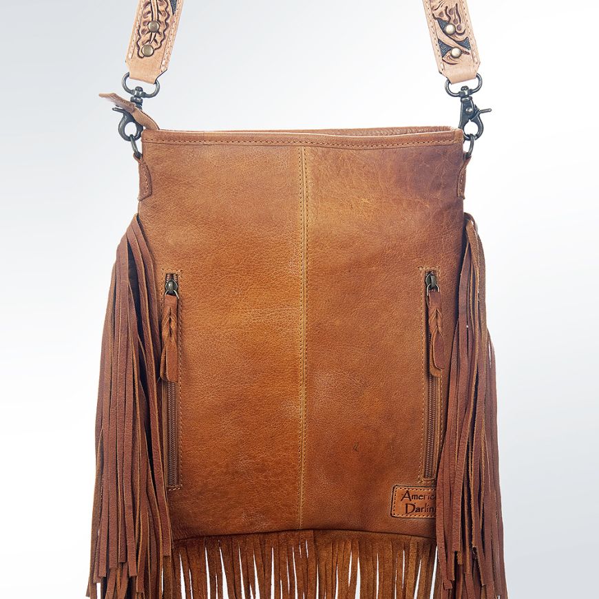 American Darling Tan Conceal Carry Crossbody bag