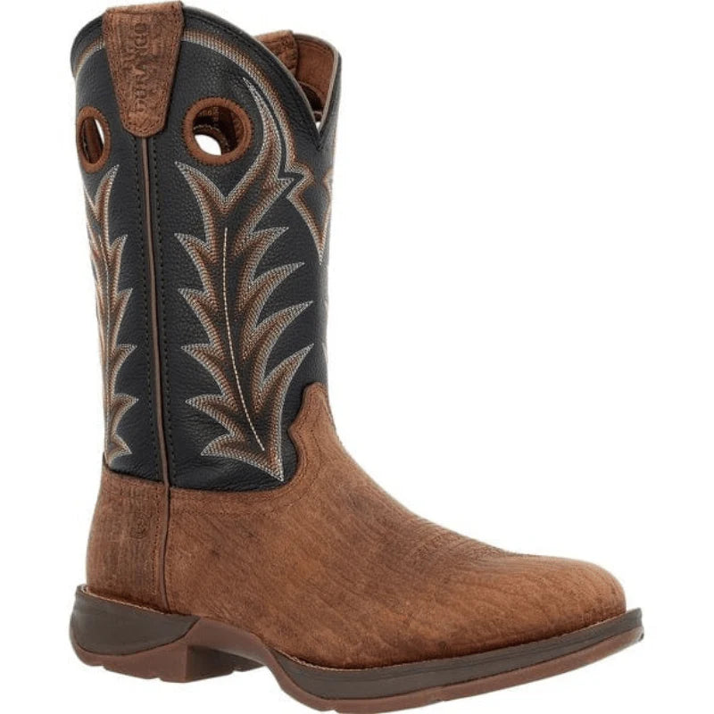 Durango Rebel Oak Bark Midnight Western Boot