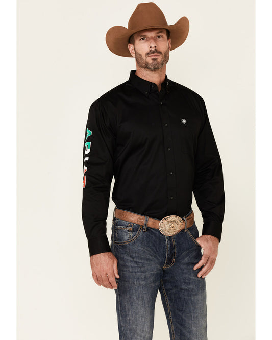 Ariat Black Mexico CAV SMU LS Shirt