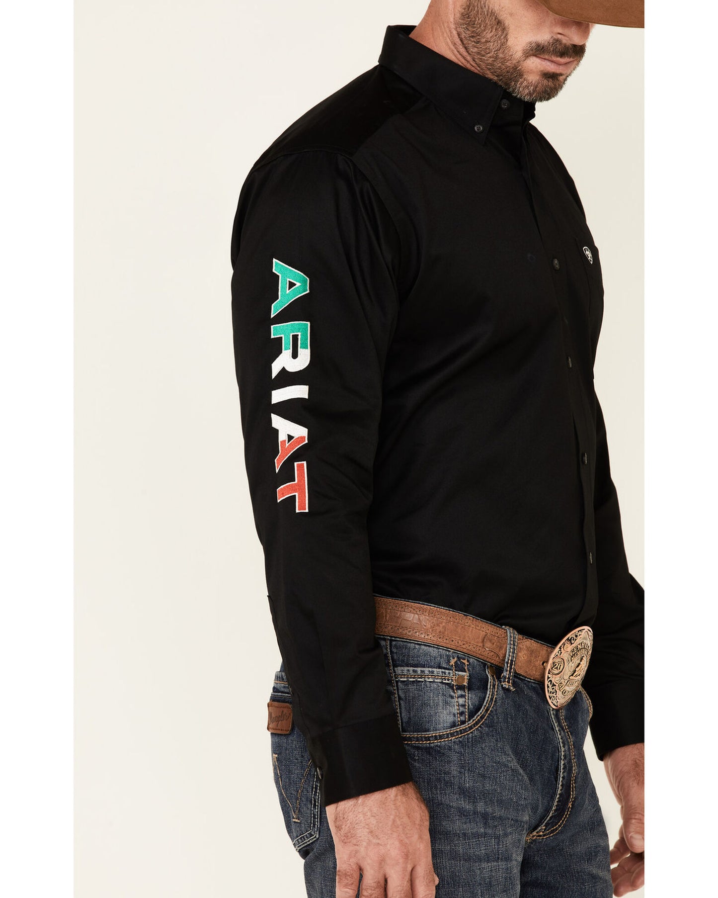 Ariat Black Mexico CAV SMU LS Shirt