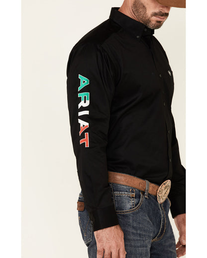 Ariat Black Mexico CAV SMU LS Shirt