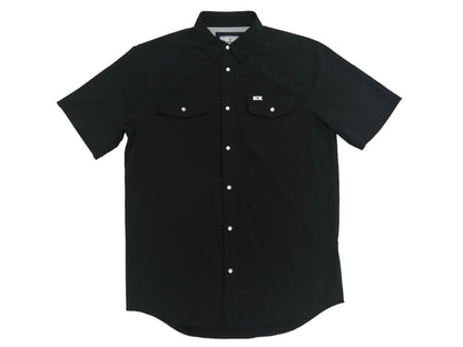 Ferrell Men's Black Short Sleeve Snap Shirt FSS1002335
