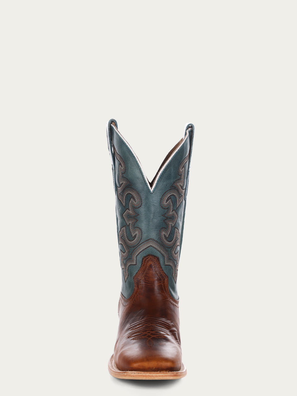 Corral Men’s Blue and Honey Embroidery Square Toe Cowboy Boot