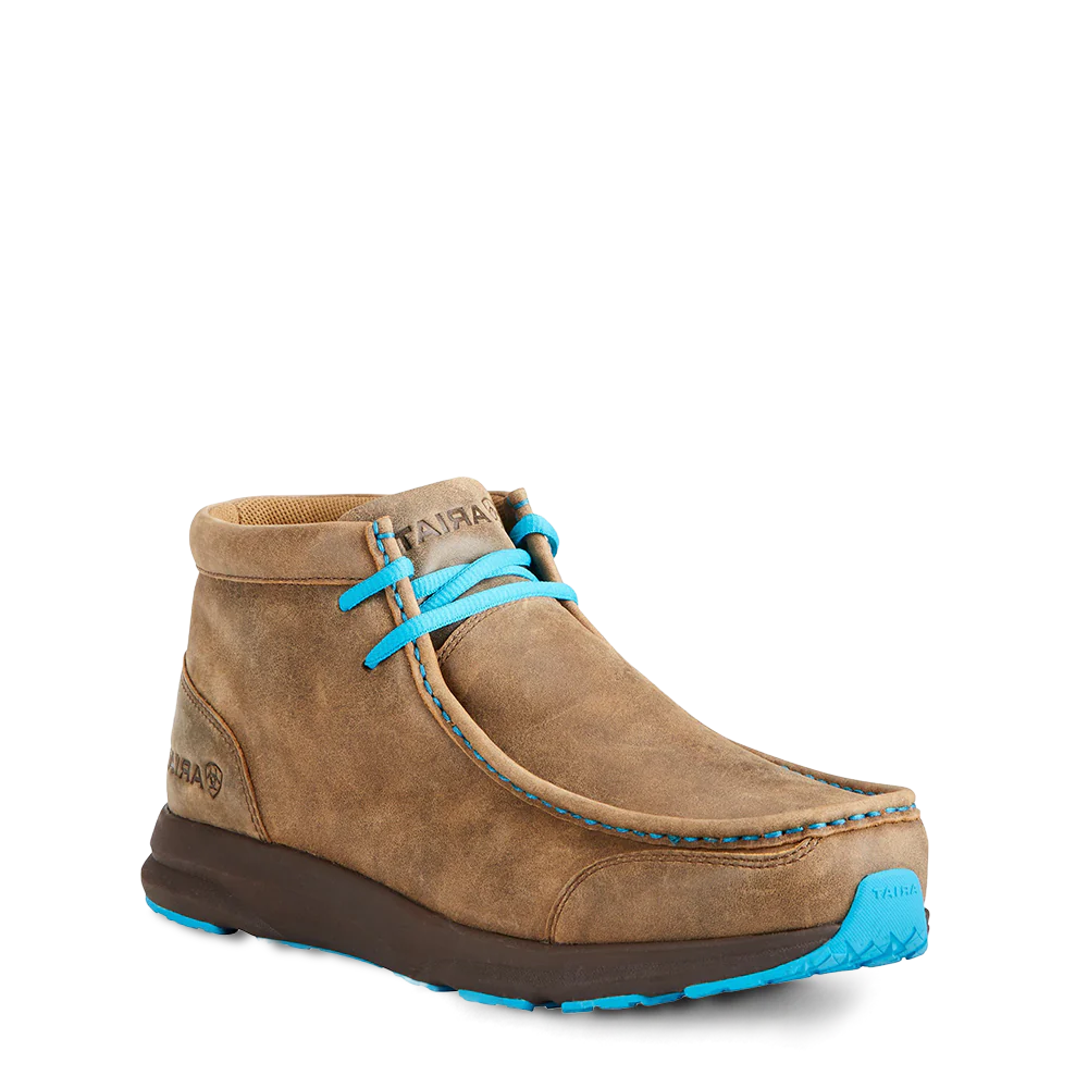 Ariat Mens SpitFire BrownBomber/Blue Moccasin Shoes