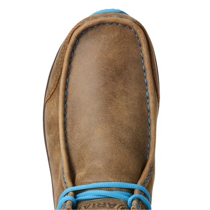 Ariat Mens SpitFire BrownBomber/Blue Moccasin Shoes