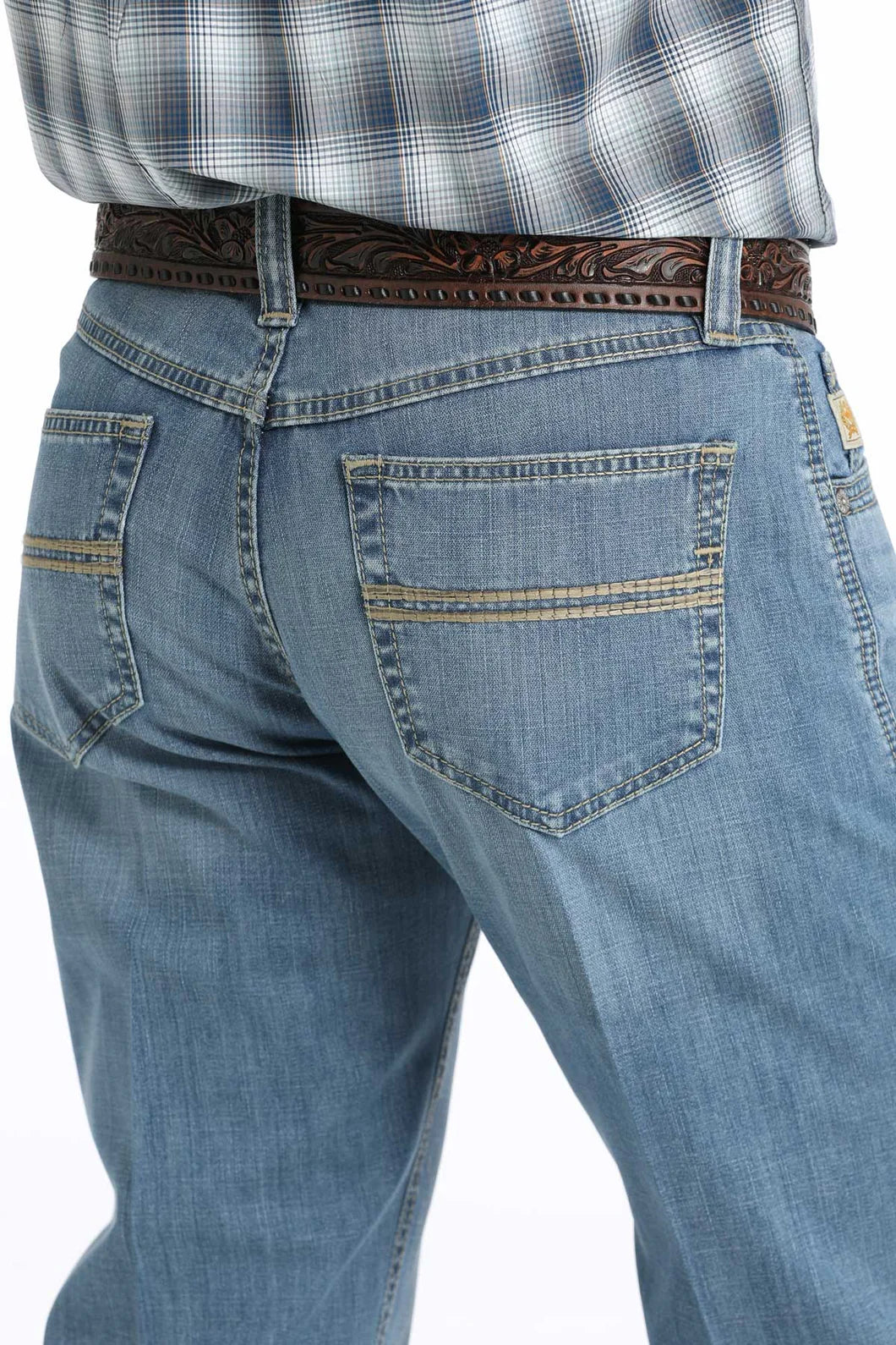 Cinch Men’s Carter 2.0 Relaxed Bootcut Jeans Light Stonewash
