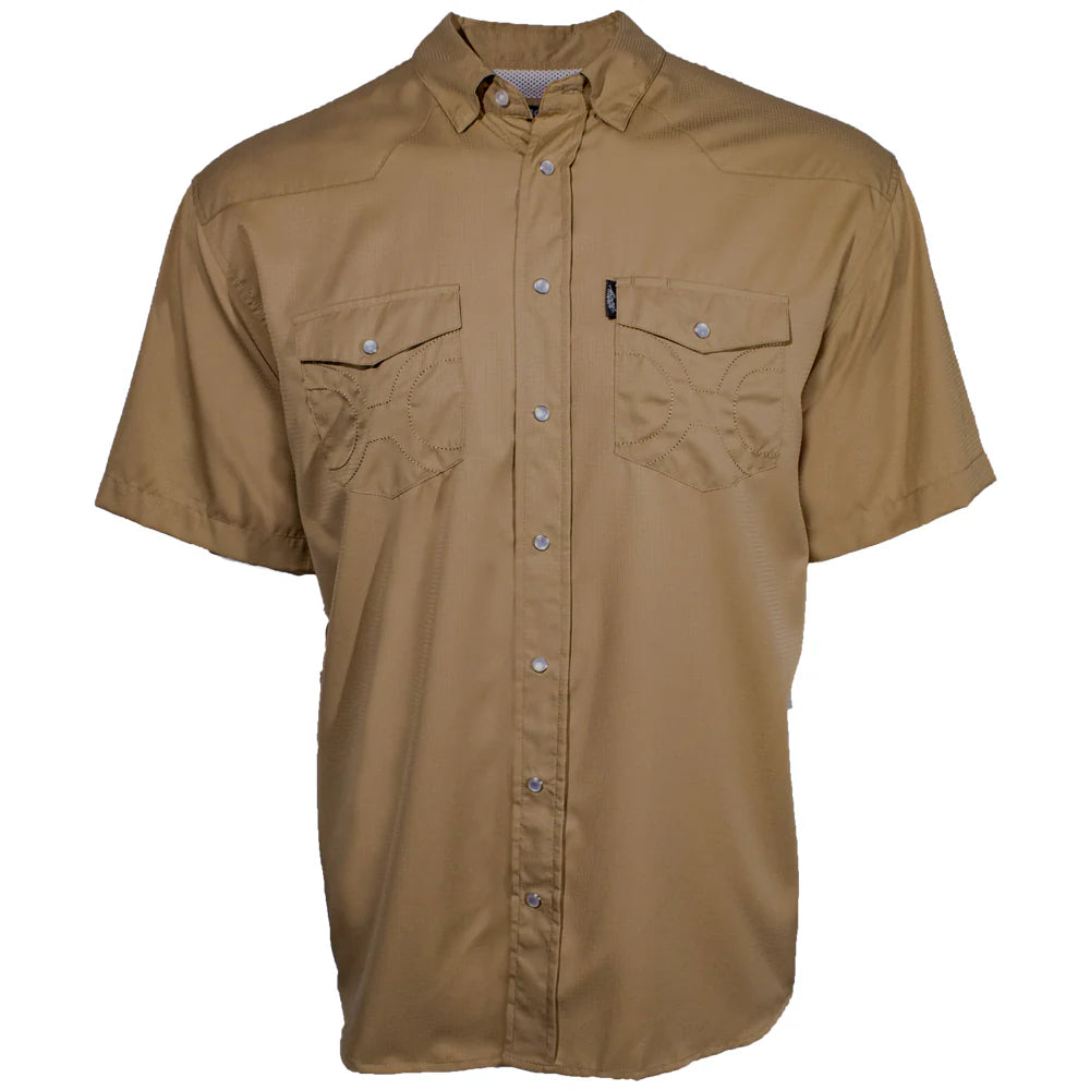 Hooey “Sol” Tigers Eye Short Sleeve Pearl Snap Shirt