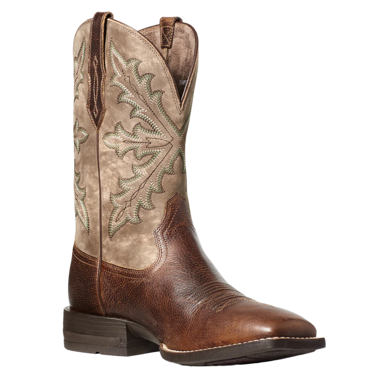 Ariat Men’s Qualifier Western Boot Champ Brown/Rosin Tan
