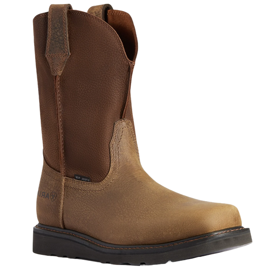 Ariat Rambler Work Wedge Steel Toe Earth/Brown Square Toe