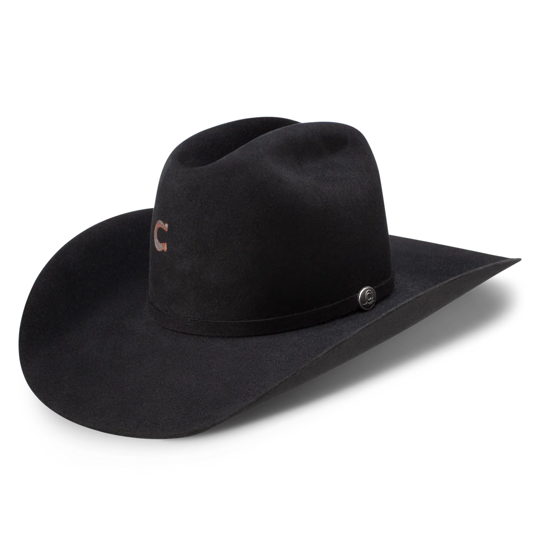 Charlie 1 Horse Black 6x Cash Felt Hat